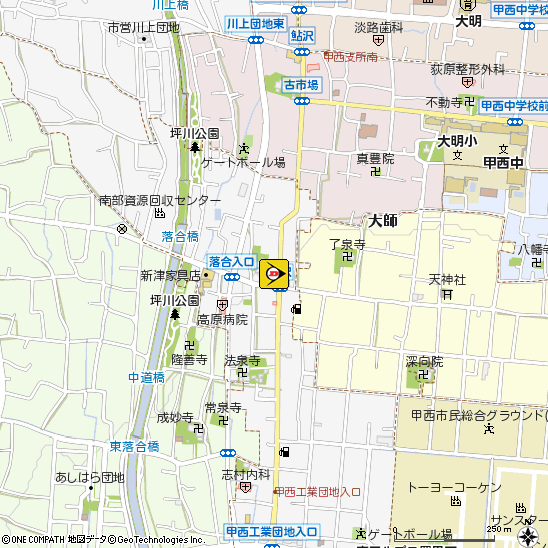 市川タイヤ商会付近の地図